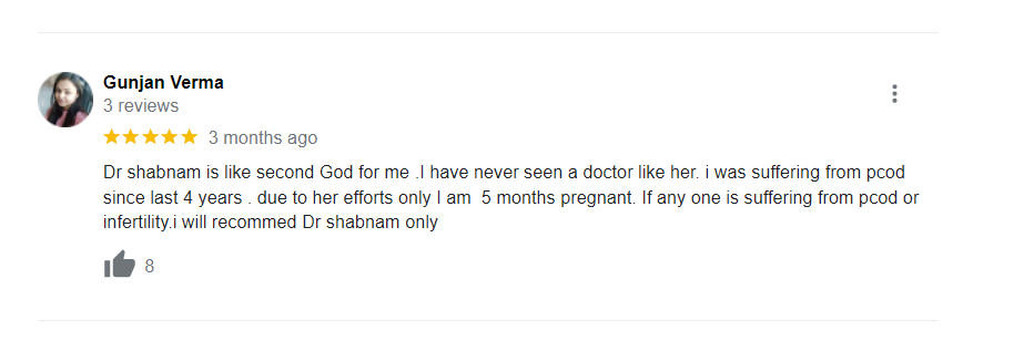 Patient Testimonial - Discover heartfelt reviews and success stories from individuals at PCOS Ferticure Clinic, highlighting the expert care and positive outcomes achieved with Dr. Shabnam Sharjil in PCOS-PCOD treatment.