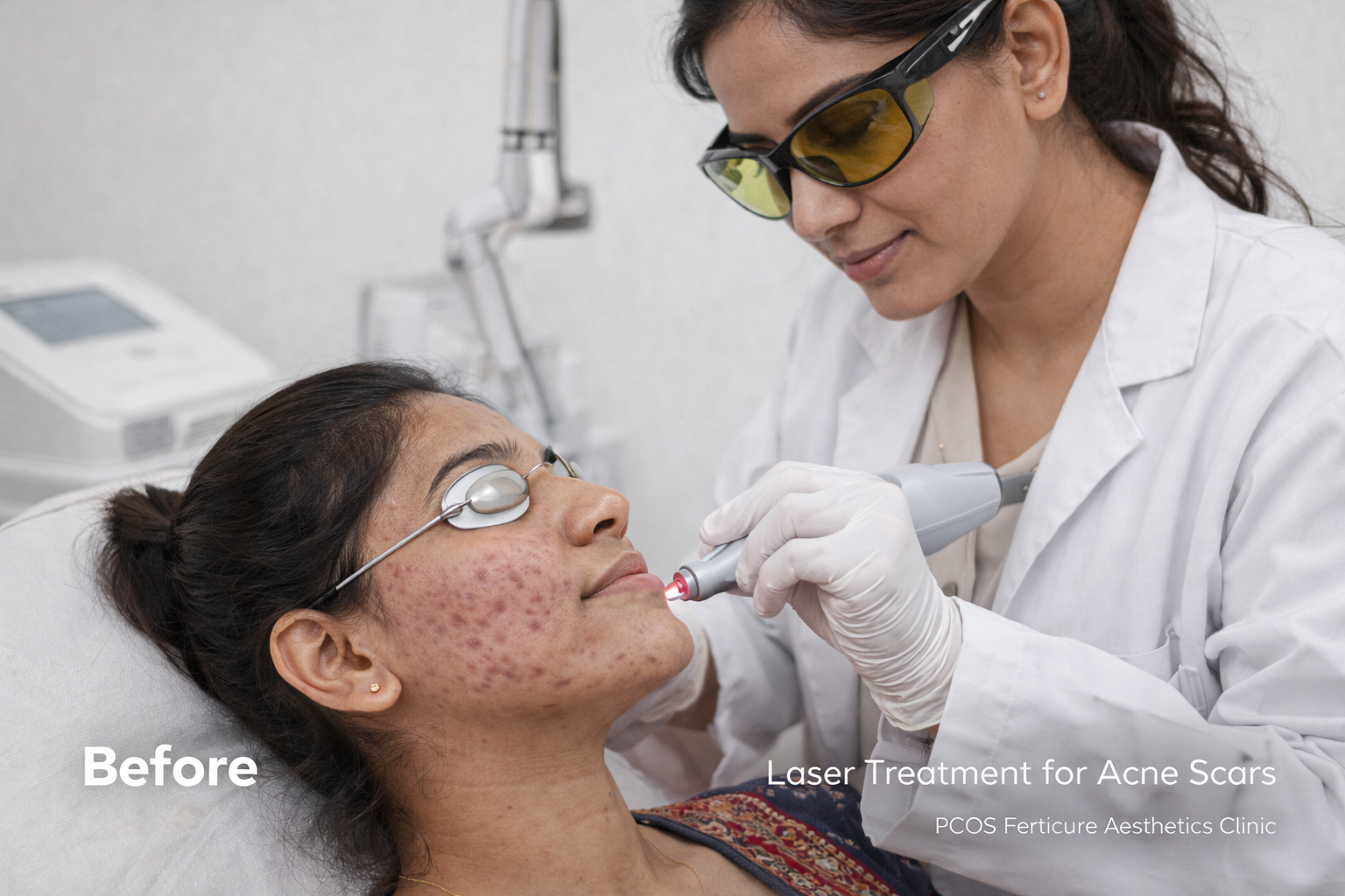 Laser acne scar treatment