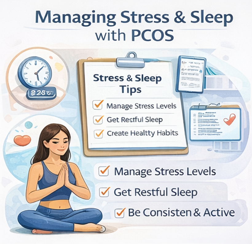 PCOS diagnosis and evaluation by Dr. Shabnam Sharjil at PCOS Ferticure Clinic including symptoms review, hormone tests and ultrasound guidance.