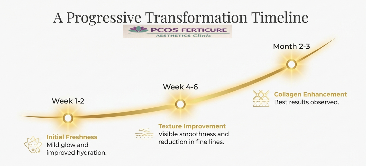 Doctor and patient consultation at PCOS Ferticure Clinic Delhi for under-eye PRP treatment, highlighting personalized care and doctor-led aesthetic procedures
