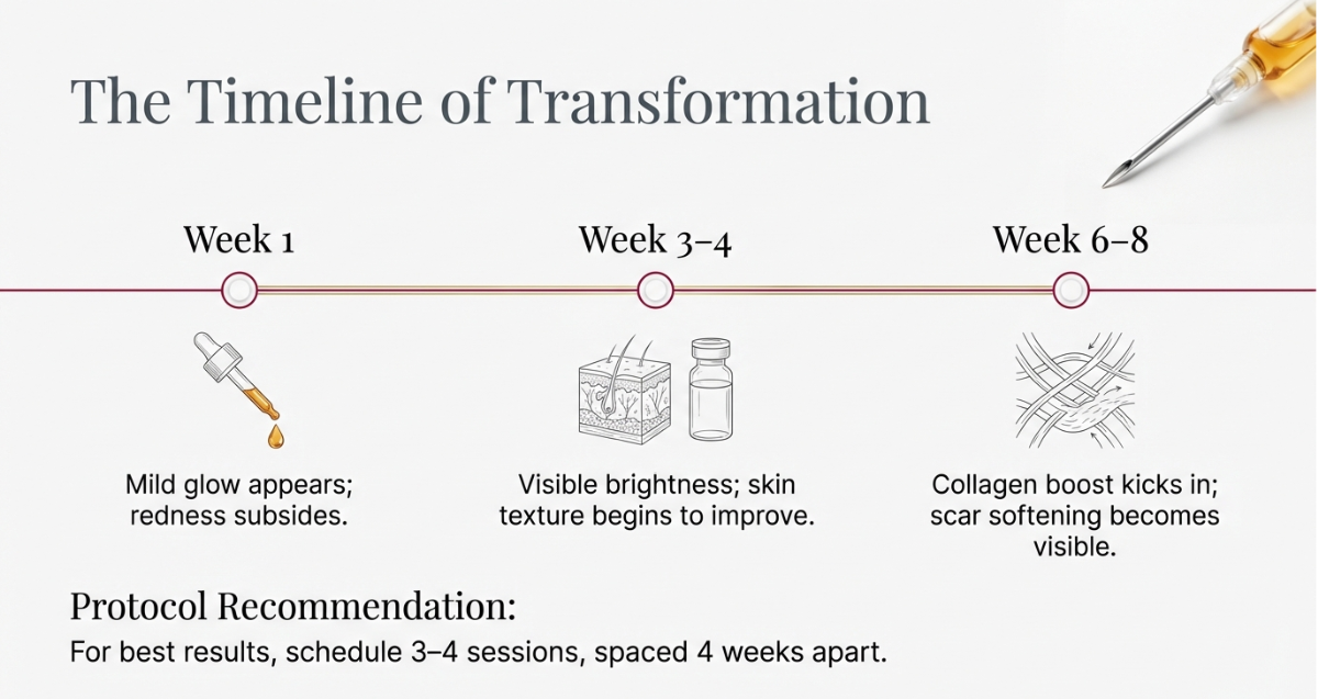 PRP facial treatment in Delhi showing platelet rich plasma application on face